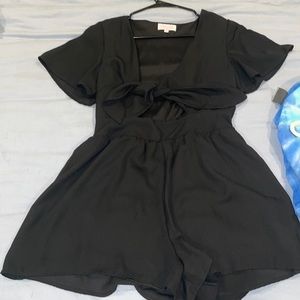 Pink little black romper